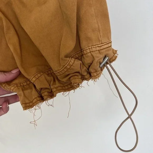 Urban Outfitters BDG Extreme Wide Leg Utility Jean In Mustard - Picture 6 of 8